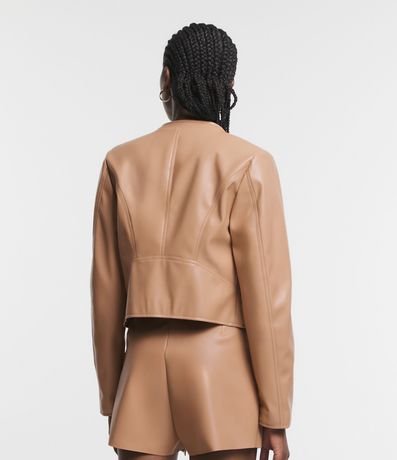 Campera Básica en Pu con Cierre Track 3