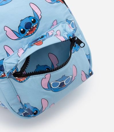 Mochila Infantil con Bolsillo Delantero y Estampa Stitch - Talle U 3