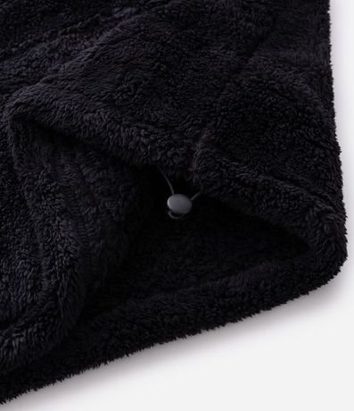 Buzo Peludo con Cremallera en el Cuello y Bolsillo Canguro 10