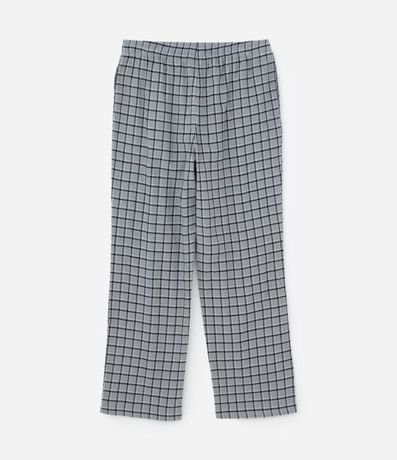 Pantalón de Pijama en Franela de Cuadros con Lazo 6