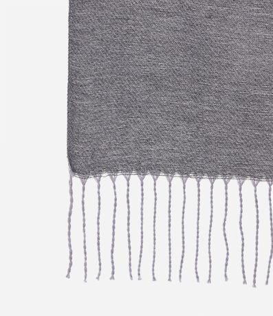 Bufanda Doble Faz en Punto del Acrílico con Franjas en las Puntas 3