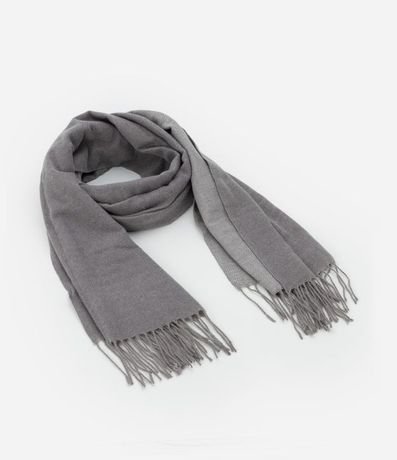 Bufanda Doble Faz en Punto del Acrílico con Franjas en las Puntas 6