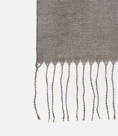 Bufanda Doble Faz en Punto del Acrílico con Franjas en las Puntas 7