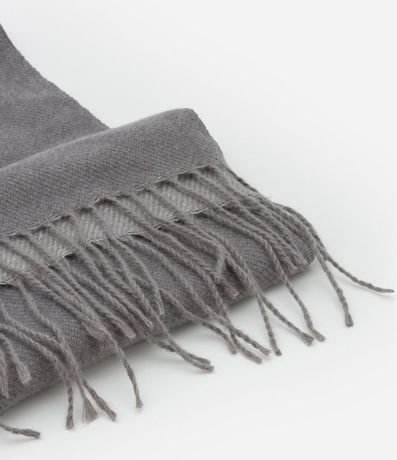 Bufanda Doble Faz en Punto del Acrílico con Franjas en las Puntas 8