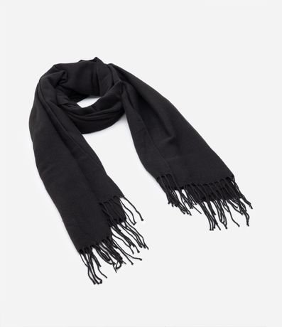 Bufanda Doble Faz en Punto del Acrílico con Franjas en las Puntas 2