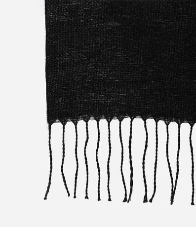 Bufanda Doble Faz en Punto del Acrílico con Franjas en las Puntas 5