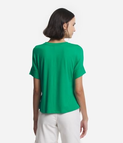 Blusa en Viscosa con Mangas Cortas sin Sisas 5