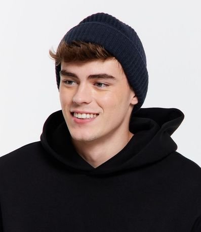 Gorro Básico Acanalado Plegado