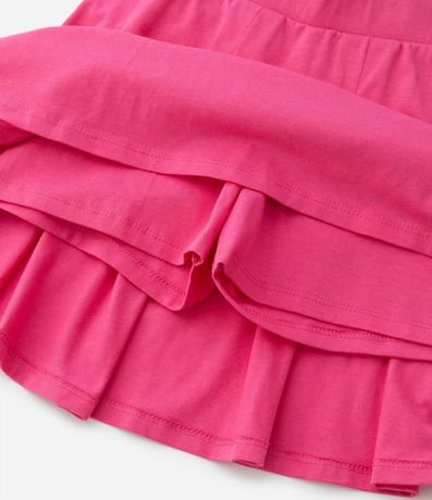 Short Pollera Infantil en Cotton con Pliegas - Talle 5 a 14 años 4