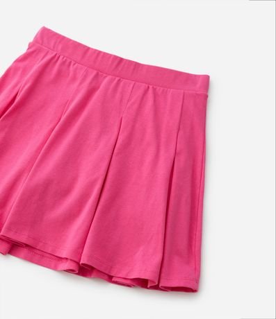 Short Pollera Infantil en Cotton con Pliegas - Talle 5 a 14 años 5