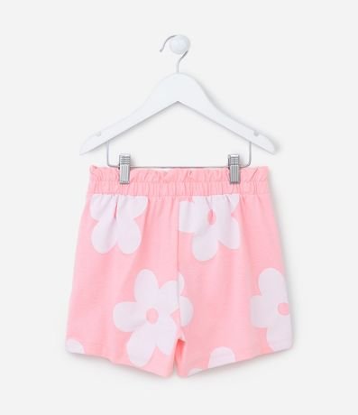 Short Clochard Infantil en Cotton Estampa Flores - Talle 5 a 14 años 2