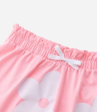 Short Clochard Infantil en Cotton Estampa Flores - Talle 5 a 14 años 5