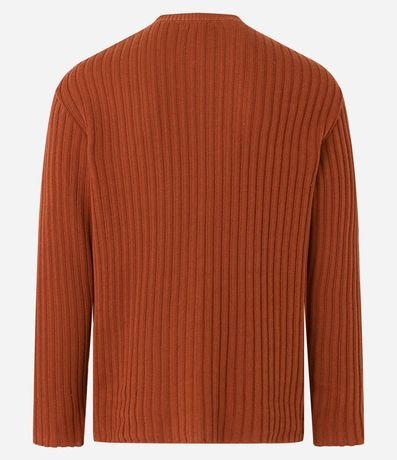 Suéter Slim en Punto Acanalado 10