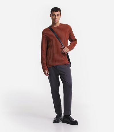 Suéter Slim en Punto Acanalado 2