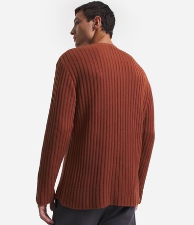 Suéter Slim en Punto Acanalado 7