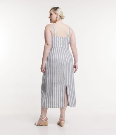 Vestido Midi en Tweed con Estampa Geométrica Curve & Plus Size 2