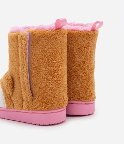 Pantufla Bota Infantil en Fleece con Bordado Zorro con Luz - Talle 19/20 al 27/28 2