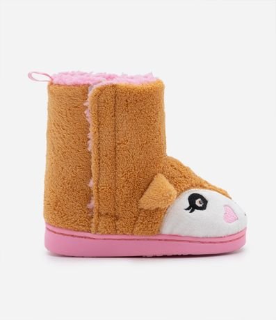 Pantufla Bota Infantil en Fleece con Bordado Zorro con Luz - Talle 19/20 al 27/28 6