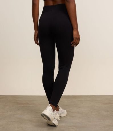 Pantalón Legging Deportiva con Textura Acanalada y sin Costura 3