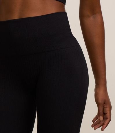 Pantalón Legging Deportiva con Textura Acanalada y sin Costura 4