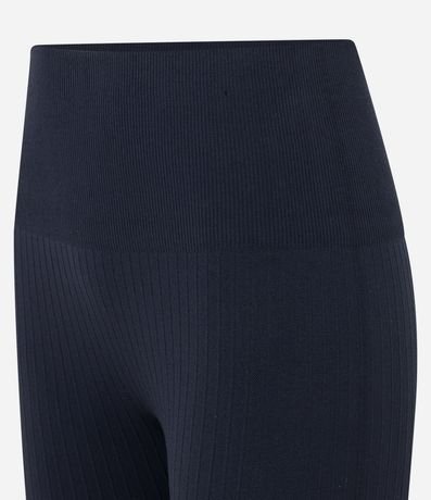 Pantalón Legging Deportiva con Textura Acanalada y sin Costura 6