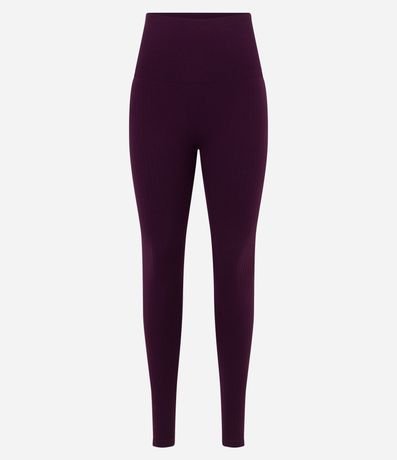Pantalón Legging Deportiva con Textura Acanalada y sin Costura 6
