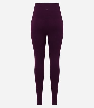 Pantalón Legging Deportiva con Textura Acanalada y sin Costura 7