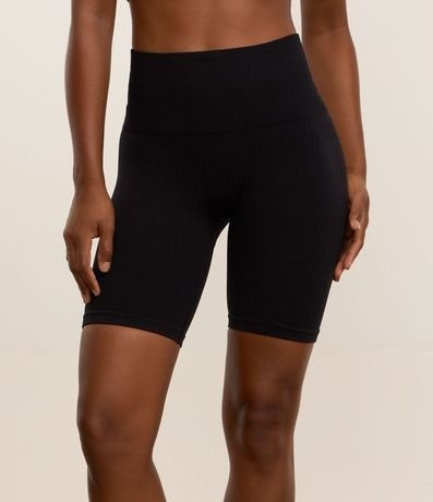 Bermuda Deportiva con Textura Acanalada sin Costura 2