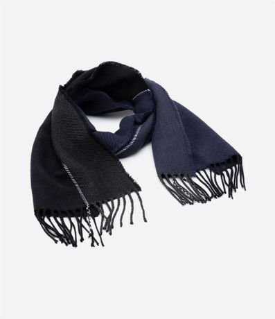 Bufanda en Lana Acrílica con Textura Sargada y Flecos 2