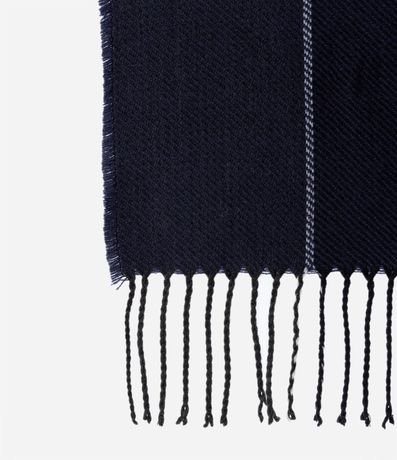 Bufanda en Lana Acrílica con Textura Sargada y Flecos 3