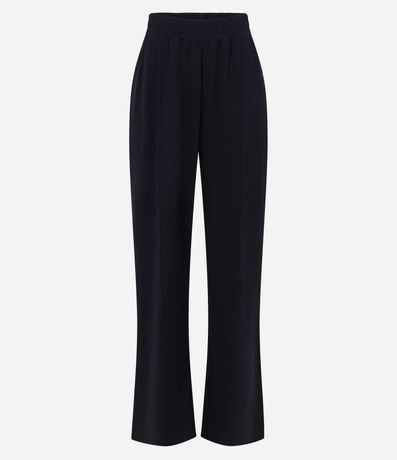 Pantalón Recto Deportiva en Media Malla con Fenda Lateral 5