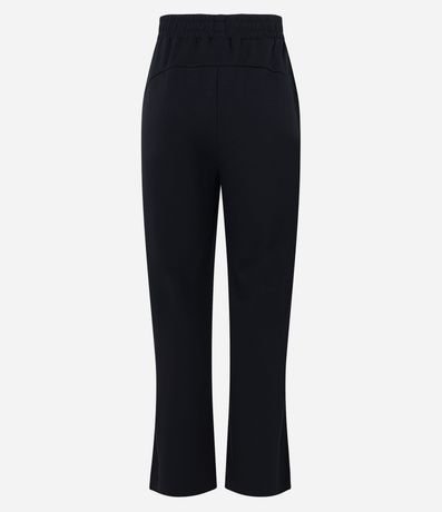Pantalón Recto Deportiva en Media Malla con Fenda Lateral 6