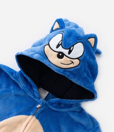 Pijama Jumper Infantil en Fleece con Bordado Sonic - Talle 4 a 12 años 6