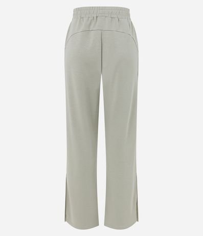 Pantalón Recto Deportiva en Media Malla con Fenda Lateral 6