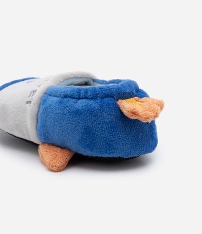 Pantufla Cerrada Infantil en Fleece con Bordado Cohete - Talle 19 al 28 3