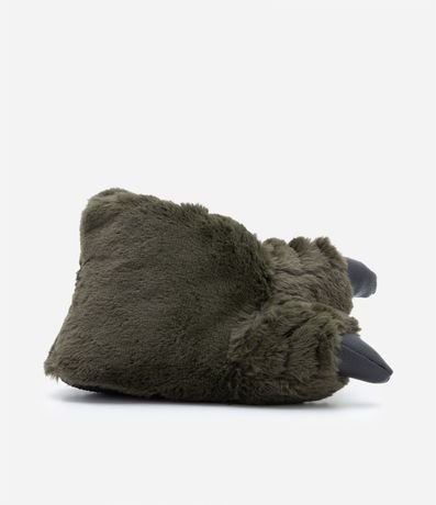 Pantufla Infantil en Fleece Pata de Monstro - Talle 29 al 36 5