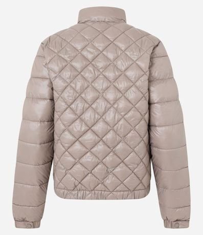 Campera en Poliamida con Grumos y Textura Capitoneada 8