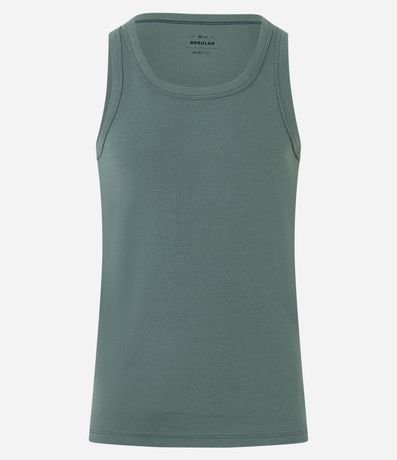 Musculosa Regular Básica en Rib de Algodón 5