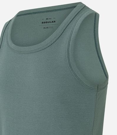 Musculosa Regular Básica en Rib de Algodón 6