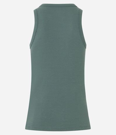 Musculosa Regular Básica en Rib de Algodón 8