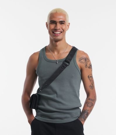 Musculosa Regular Básica en Rib de Algodón 2