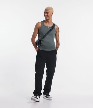 Musculosa Regular Básica en Rib de Algodón 3