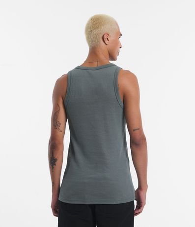 Musculosa Regular Básica en Rib de Algodón 4