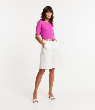 Blusa Básica en Algodón con Manga Corta 2