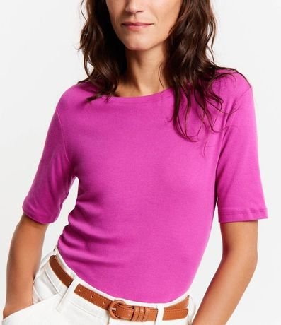 Blusa Básica en Algodón con Manga Corta 4