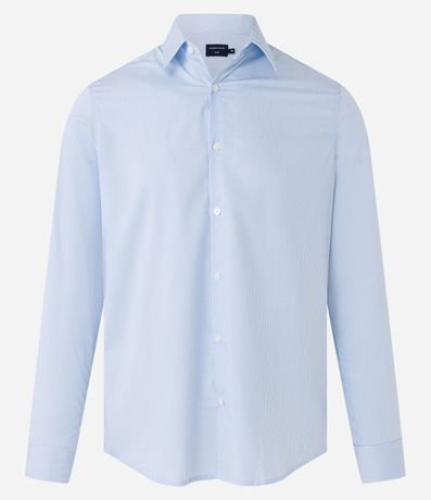 Camisa con Fibra de Bambú Maquinetada con Rayas 4