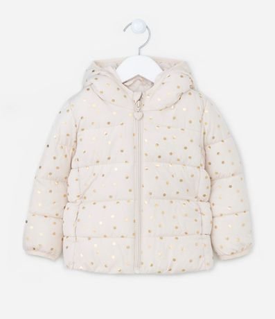 Campera Infantil Pesada con Estampado de Lunares - Talle 1 a 5 años