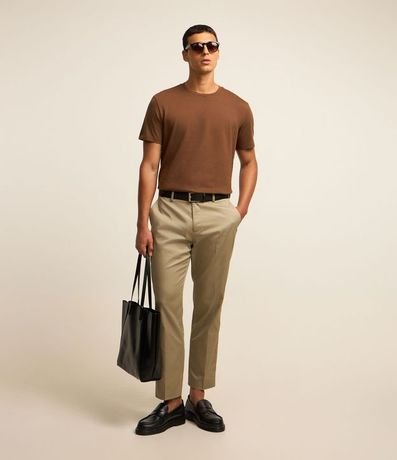 Remera Comfort en Algodón Pima con Manga Corta 2