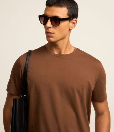 Remera Comfort en Algodón Pima con Manga Corta 3