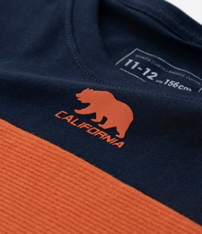 Remera Infantil con Estampa California y Recortes Texturizados - Talle 5 a 14 años 4